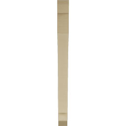 Ekena Millwork - BKTUR035X38X44IMP06RCPR - Timberthane Faux Wood Imperial Style Bracket, Slat Ends, 3 1/2"W x 38"D x 44"H, Primed Tan