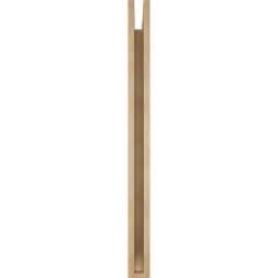 Ekena Millwork - BKTUR035X38X44IMP06RCPR - Timberthane Faux Wood Imperial Style Bracket, Slat Ends, 3 1/2"W x 38"D x 44"H, Primed Tan