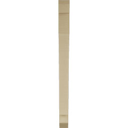 Ekena Millwork - BKTUR035X38X46IMP06RCPR - Timberthane Faux Wood Imperial Style Bracket, Slat Ends, 3 1/2"W x 38"D x 46"H, Primed Tan