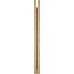 Ekena Millwork - BKTUR035X38X46IMP06RCPR - Timberthane Faux Wood Imperial Style Bracket, Slat Ends, 3 1/2"W x 38"D x 46"H, Primed Tan
