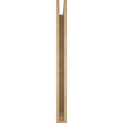 Ekena Millwork - BKTUR035X40X40IMP06RCPR - Timberthane Faux Wood Imperial Style Bracket, Slat Ends, 3 1/2"W x 40"D x 40"H, Primed Tan