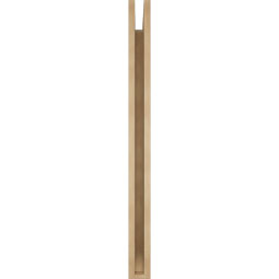 Ekena Millwork - BKTUR035X40X44IMP06RCPR - Timberthane Faux Wood Imperial Style Bracket, Slat Ends, 3 1/2"W x 40"D x 44"H, Primed Tan