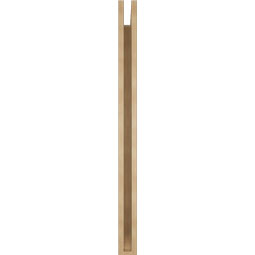 Ekena Millwork - BKTUR035X40X48IMP06RCPR - Timberthane Faux Wood Imperial Style Bracket, Slat Ends, 3 1/2"W x 40"D x 48"H, Primed Tan