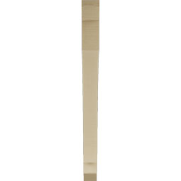 Ekena Millwork - BKTUR035X42X42IMP06RCPR - Timberthane Faux Wood Imperial Style Bracket, Slat Ends, 3 1/2"W x 42"D x 42"H, Primed Tan