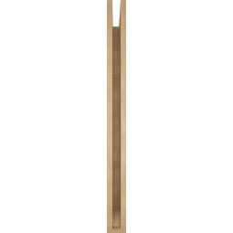 Ekena Millwork - BKTUR035X42X42IMP06RCPR - Timberthane Faux Wood Imperial Style Bracket, Slat Ends, 3 1/2"W x 42"D x 42"H, Primed Tan