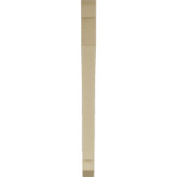 Ekena Millwork - BKTUR035X42X48IMP06RCPR - Timberthane Faux Wood Imperial Style Bracket, Slat Ends, 3 1/2"W x 42"D x 48"H, Primed Tan