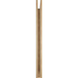 Ekena Millwork - BKTUR035X44X44IMP06RCPR - Timberthane Faux Wood Imperial Style Bracket, Slat Ends, 3 1/2"W x 44"D x 44"H, Primed Tan