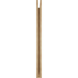 Ekena Millwork - BKTUR035X44X48IMP06RCPR - Timberthane Faux Wood Imperial Style Bracket, Slat Ends, 3 1/2"W x 44"D x 48"H, Primed Tan
