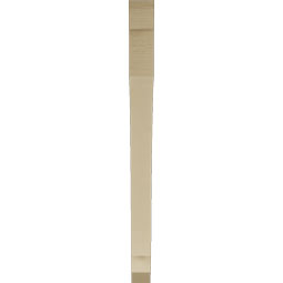 Ekena Millwork - BKTUR035X46X46IMP06RCPR - Timberthane Faux Wood Imperial Style Bracket, Slat Ends, 3 1/2"W x 46"D x 46"H, Primed Tan