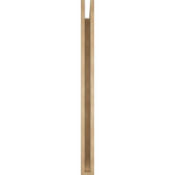 Ekena Millwork - BKTUR035X46X46IMP06RCPR - Timberthane Faux Wood Imperial Style Bracket, Slat Ends, 3 1/2"W x 46"D x 46"H, Primed Tan
