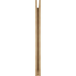 Ekena Millwork - BKTUR035X48X48IMP06RCPR - Timberthane Faux Wood Imperial Style Bracket, Slat Ends, 3 1/2"W x 48"D x 48"H, Primed Tan