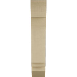 Ekena Millwork - BKTUR055X18X30IMP06RCPR - Timberthane Faux Wood Imperial Style Bracket, Slat Ends, 5 1/2"W x 18"D x 30"H, Primed Tan