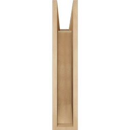 Ekena Millwork - BKTUR055X20X28IMP06RCPR - Timberthane Faux Wood Imperial Style Bracket, Slat Ends, 5 1/2"W x 20"D x 28"H, Primed Tan