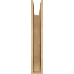 Ekena Millwork - BKTUR055X22X34IMP06RCPR - Timberthane Faux Wood Imperial Style Bracket, Slat Ends, 5 1/2"W x 22"D x 34"H, Primed Tan