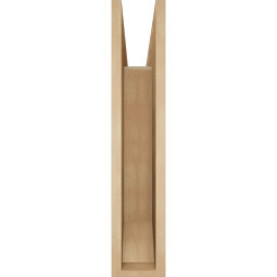 Ekena Millwork - BKTUR055X24X28IMP06RCPR - Timberthane Faux Wood Imperial Style Bracket, Slat Ends, 5 1/2"W x 24"D x 28"H, Primed Tan