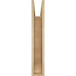 Ekena Millwork - BKTUR055X24X32IMP06RCPR - Timberthane Faux Wood Imperial Style Bracket, Slat Ends, 5 1/2"W x 24"D x 32"H, Primed Tan