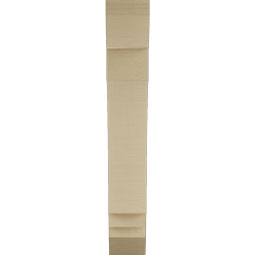 Ekena Millwork - BKTUR055X24X36IMP06RCPR - Timberthane Faux Wood Imperial Style Bracket, Slat Ends, 5 1/2"W x 24"D x 36"H, Primed Tan
