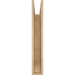 Ekena Millwork - BKTUR055X24X36IMP06RCPR - Timberthane Faux Wood Imperial Style Bracket, Slat Ends, 5 1/2"W x 24"D x 36"H, Primed Tan