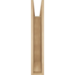 Ekena Millwork - BKTUR055X28X32IMP06RCPR - Timberthane Faux Wood Imperial Style Bracket, Slat Ends, 5 1/2"W x 28"D x 32"H, Primed Tan