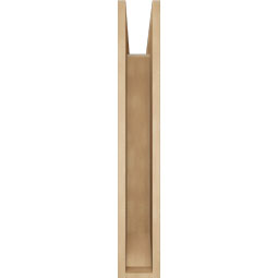 Ekena Millwork - BKTUR055X30X36IMP06RCPR - Timberthane Faux Wood Imperial Style Bracket, Slat Ends, 5 1/2"W x 30"D x 36"H, Primed Tan