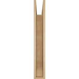 Ekena Millwork - BKTUR055X30X38IMP06RCPR - Timberthane Faux Wood Imperial Style Bracket, Slat Ends, 5 1/2"W x 30"D x 38"H, Primed Tan