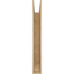 Ekena Millwork - BKTUR055X30X42IMP06RCPR - Timberthane Faux Wood Imperial Style Bracket, Slat Ends, 5 1/2"W x 30"D x 42"H, Primed Tan