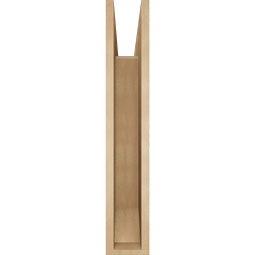 Ekena Millwork - BKTUR055X32X32IMP06RCPR - Timberthane Faux Wood Imperial Style Bracket, Slat Ends, 5 1/2"W x 32"D x 32"H, Primed Tan