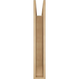 Ekena Millwork - BKTUR055X32X36IMP06RCPR - Timberthane Faux Wood Imperial Style Bracket, Slat Ends, 5 1/2"W x 32"D x 36"H, Primed Tan
