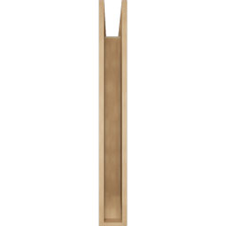 Ekena Millwork - BKTUR055X32X44IMP06RCPR - Timberthane Faux Wood Imperial Style Bracket, Slat Ends, 5 1/2"W x 32"D x 44"H, Primed Tan