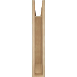 Ekena Millwork - BKTUR055X34X34IMP06RCPR - Timberthane Faux Wood Imperial Style Bracket, Slat Ends, 5 1/2"W x 34"D x 34"H, Primed Tan