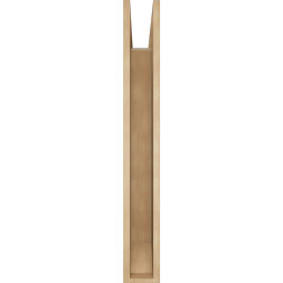 Ekena Millwork - BKTUR055X34X42IMP06RCPR - Timberthane Faux Wood Imperial Style Bracket, Slat Ends, 5 1/2"W x 34"D x 42"H, Primed Tan