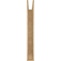 Ekena Millwork - BKTUR055X34X46IMP06RCPR - Timberthane Faux Wood Imperial Style Bracket, Slat Ends, 5 1/2"W x 34"D x 46"H, Primed Tan