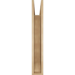 Ekena Millwork - BKTUR055X36X36IMP06RCPR - Timberthane Faux Wood Imperial Style Bracket, Slat Ends, 5 1/2"W x 36"D x 36"H, Primed Tan