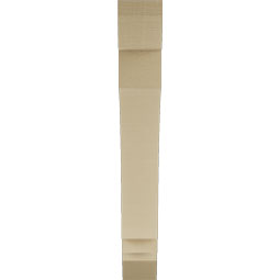 Ekena Millwork - BKTUR055X36X40IMP06RCPR - Timberthane Faux Wood Imperial Style Bracket, Slat Ends, 5 1/2"W x 36"D x 40"H, Primed Tan