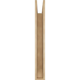 Ekena Millwork - BKTUR055X36X44IMP06RCPR - Timberthane Faux Wood Imperial Style Bracket, Slat Ends, 5 1/2"W x 36"D x 44"H, Primed Tan