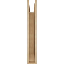 Ekena Millwork - BKTUR055X38X38IMP06RCPR - Timberthane Faux Wood Imperial Style Bracket, Slat Ends, 5 1/2"W x 38"D x 38"H, Primed Tan