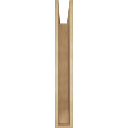 Ekena Millwork - BKTUR055X40X40IMP06RCPR - Timberthane Faux Wood Imperial Style Bracket, Slat Ends, 5 1/2"W x 40"D x 40"H, Primed Tan