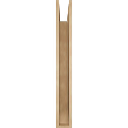 Ekena Millwork - BKTUR055X40X44IMP06RCPR - Timberthane Faux Wood Imperial Style Bracket, Slat Ends, 5 1/2"W x 40"D x 44"H, Primed Tan