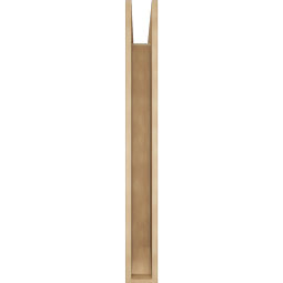 Ekena Millwork - BKTUR055X42X48IMP06RCPR - Timberthane Faux Wood Imperial Style Bracket, Slat Ends, 5 1/2"W x 42"D x 48"H, Primed Tan