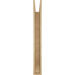 Ekena Millwork - BKTUR055X48X48IMP06RCPR - Timberthane Faux Wood Imperial Style Bracket, Slat Ends, 5 1/2"W x 48"D x 48"H, Primed Tan