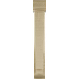 Ekena Millwork - BKTUR0352X16X24IMP01RCPR - Timberthane Faux Wood Imperial Style Bracket w/ Offset Brace, Traditional Ends, 3 1/2"W x 16"D x 24"H, Primed Tan