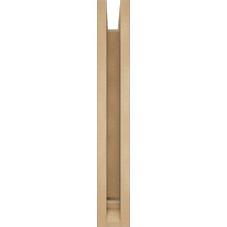 Ekena Millwork - BKTUR0352X16X24IMP01RCPR - Timberthane Faux Wood Imperial Style Bracket w/ Offset Brace, Traditional Ends, 3 1/2"W x 16"D x 24"H, Primed Tan