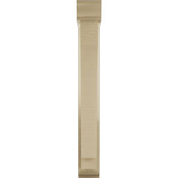 Ekena Millwork - BKTUR0352X16X28IMP01RCPR - Timberthane Faux Wood Imperial Style Bracket w/ Offset Brace, Traditional Ends, 3 1/2"W x 16"D x 28"H, Primed Tan