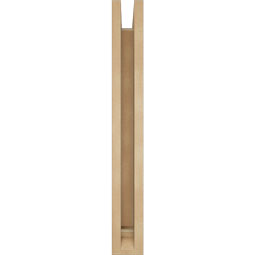 Ekena Millwork - BKTUR0352X16X28IMP01RCPR - Timberthane Faux Wood Imperial Style Bracket w/ Offset Brace, Traditional Ends, 3 1/2"W x 16"D x 28"H, Primed Tan