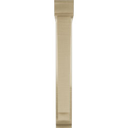 Ekena Millwork - BKTUR0352X18X26IMP01RCPR - Timberthane Faux Wood Imperial Style Bracket w/ Offset Brace, Traditional Ends, 3 1/2"W x 18"D x 26"H, Primed Tan