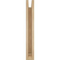 Ekena Millwork - BKTUR0352X18X26IMP01RCPR - Timberthane Faux Wood Imperial Style Bracket w/ Offset Brace, Traditional Ends, 3 1/2"W x 18"D x 26"H, Primed Tan