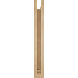 Ekena Millwork - BKTUR0352X20X28IMP01RCPR - Timberthane Faux Wood Imperial Style Bracket w/ Offset Brace, Traditional Ends, 3 1/2"W x 20"D x 28"H, Primed Tan