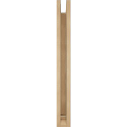 Ekena Millwork - BKTUR0352X20X32IMP01RCPR - Timberthane Faux Wood Imperial Style Bracket w/ Offset Brace, Traditional Ends, 3 1/2"W x 20"D x 32"H, Primed Tan