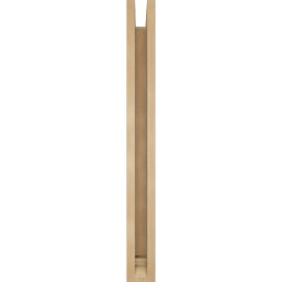 Ekena Millwork - BKTUR0352X22X34IMP01RCPR - Timberthane Faux Wood Imperial Style Bracket w/ Offset Brace, Traditional Ends, 3 1/2"W x 22"D x 34"H, Primed Tan