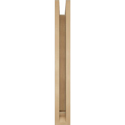 Ekena Millwork - BKTUR0352X24X28IMP01RCPR - Timberthane Faux Wood Imperial Style Bracket w/ Offset Brace, Traditional Ends, 3 1/2"W x 24"D x 28"H, Primed Tan
